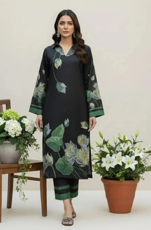 Izle Black – Digital Printed Coord Set
