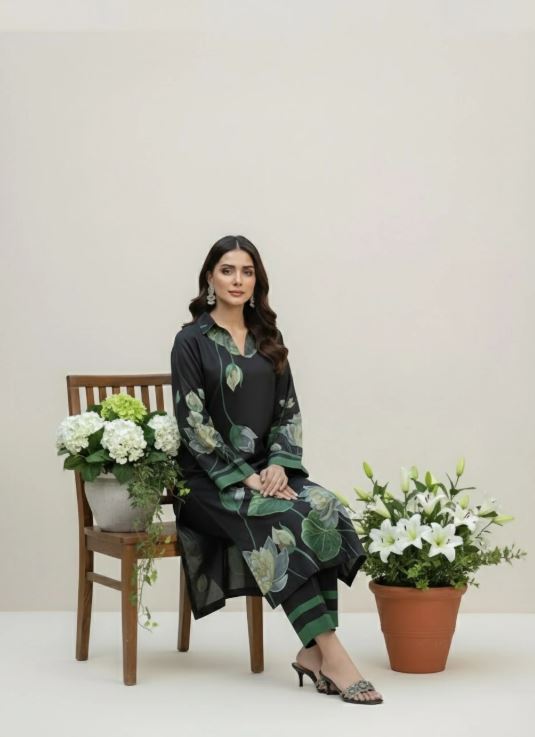 Izle Black – Digital Printed Coord Set