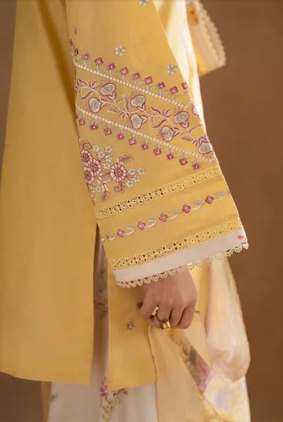 Yellow Emb 3 pc