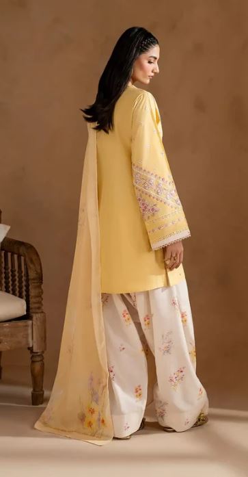 Yellow Emb 3 pc